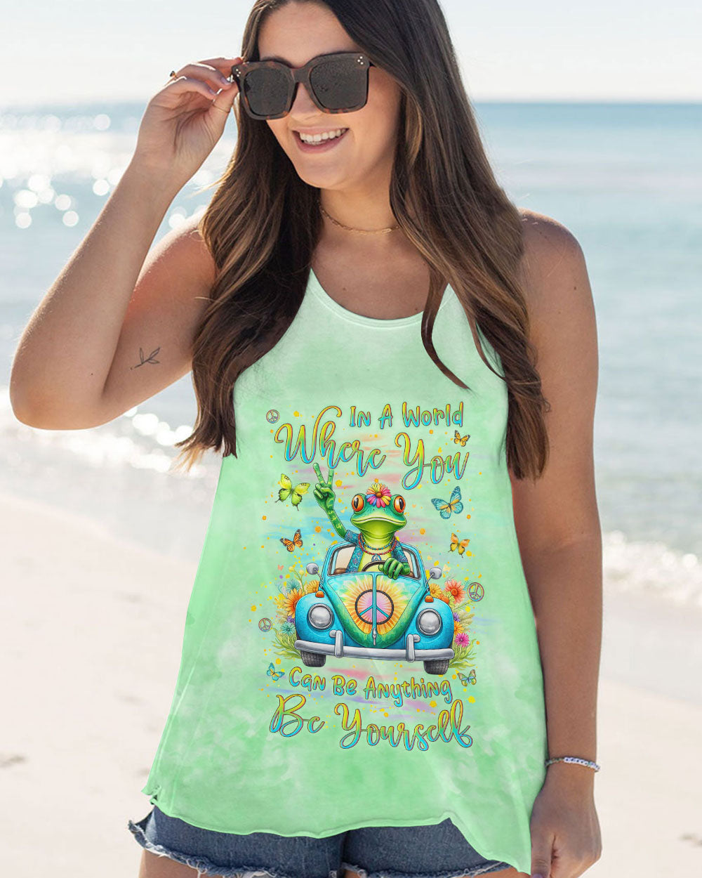 BE YOURSELF FROG ALL OVER PRINT - YHLN3101242