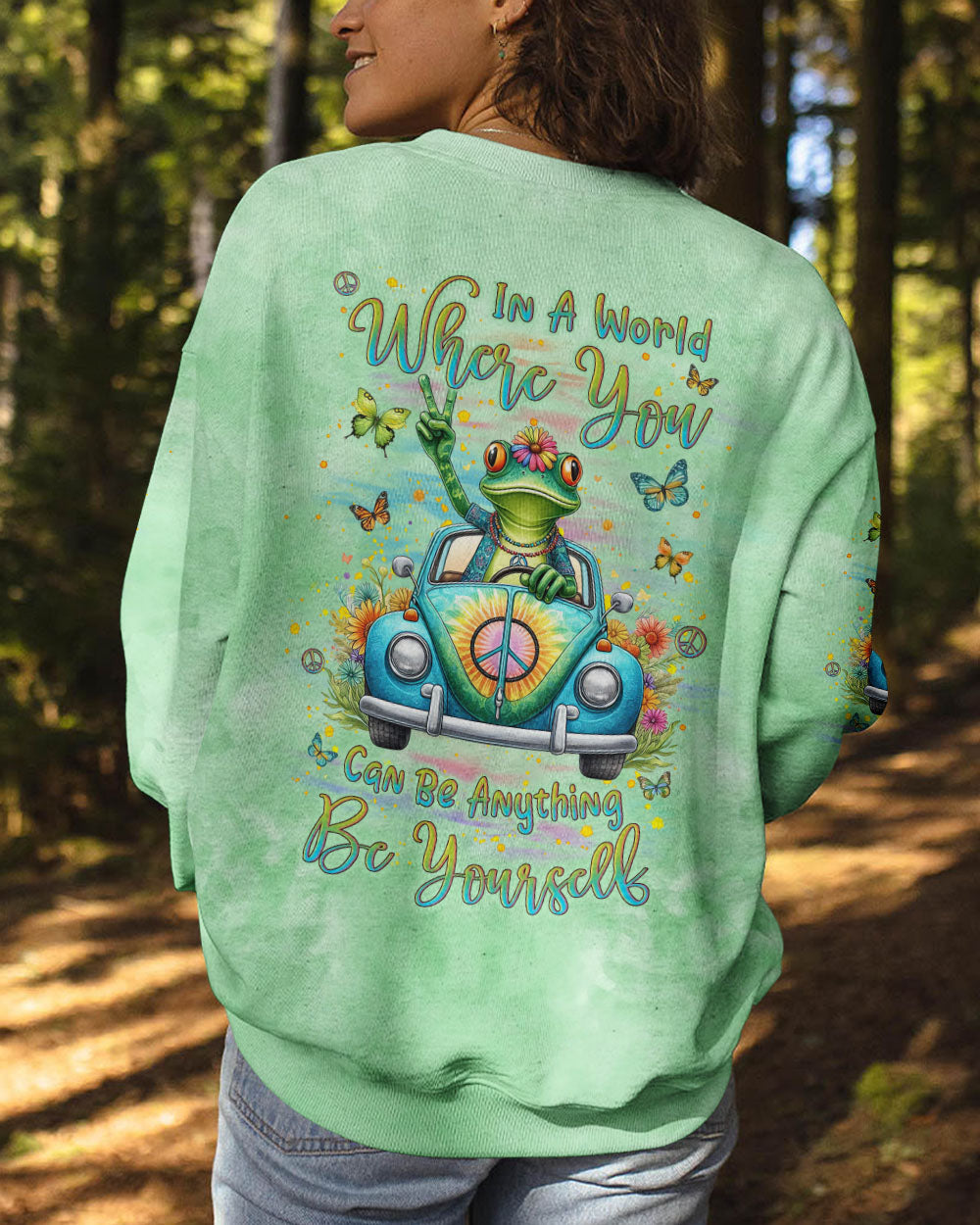 BE YOURSELF FROG ALL OVER PRINT - YHLN3101242