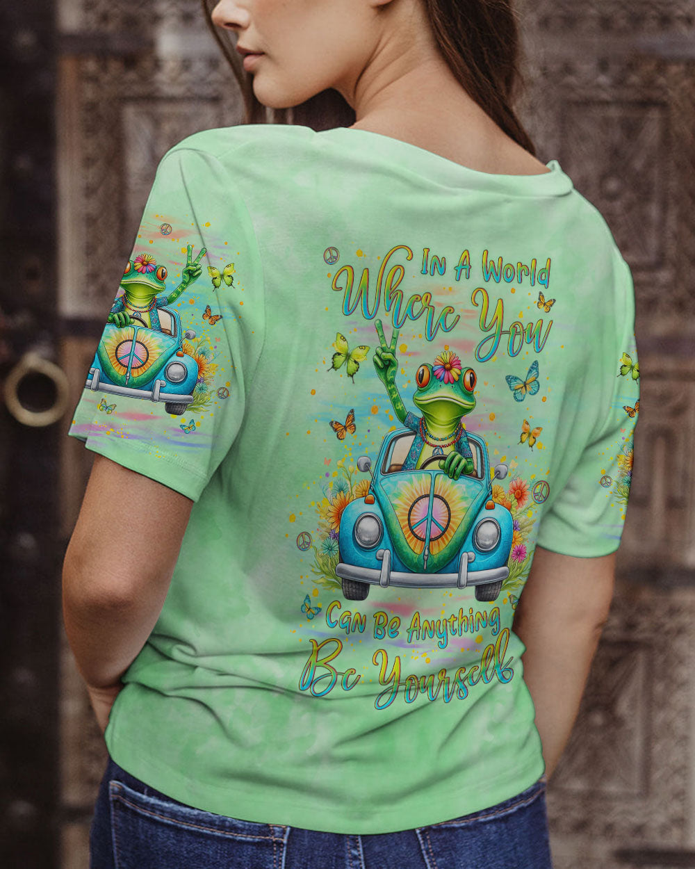 BE YOURSELF FROG ALL OVER PRINT - YHLN3101242