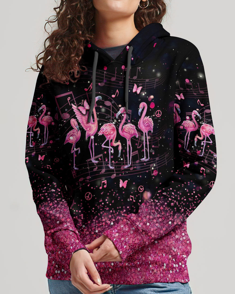 LET'S GO GIRLS FLAMINGO ALL OVER PRINT - YHLN3105242