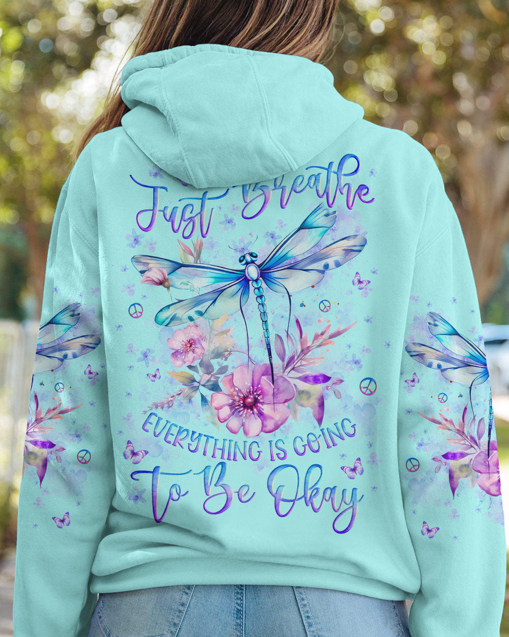 JUST BREATHE DRAGONFLY ALL OVER PRINT - YHLN3110234