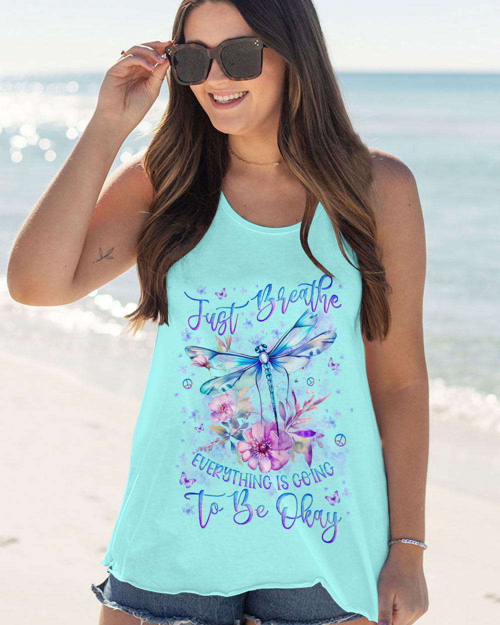 JUST BREATHE DRAGONFLY ALL OVER PRINT - YHLN3110234