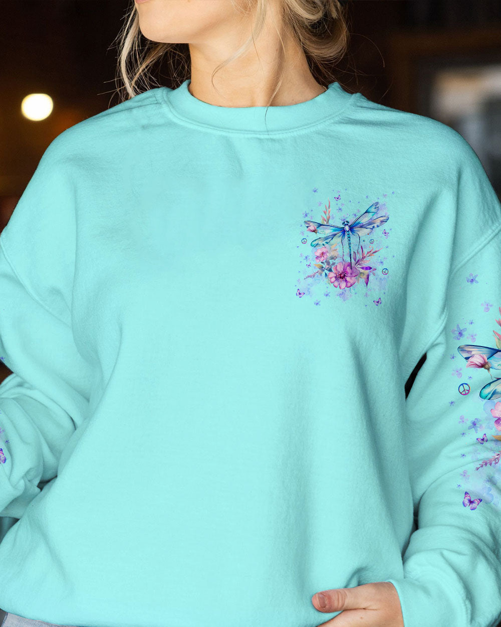 JUST BREATHE DRAGONFLY ALL OVER PRINT - YHLN3110234