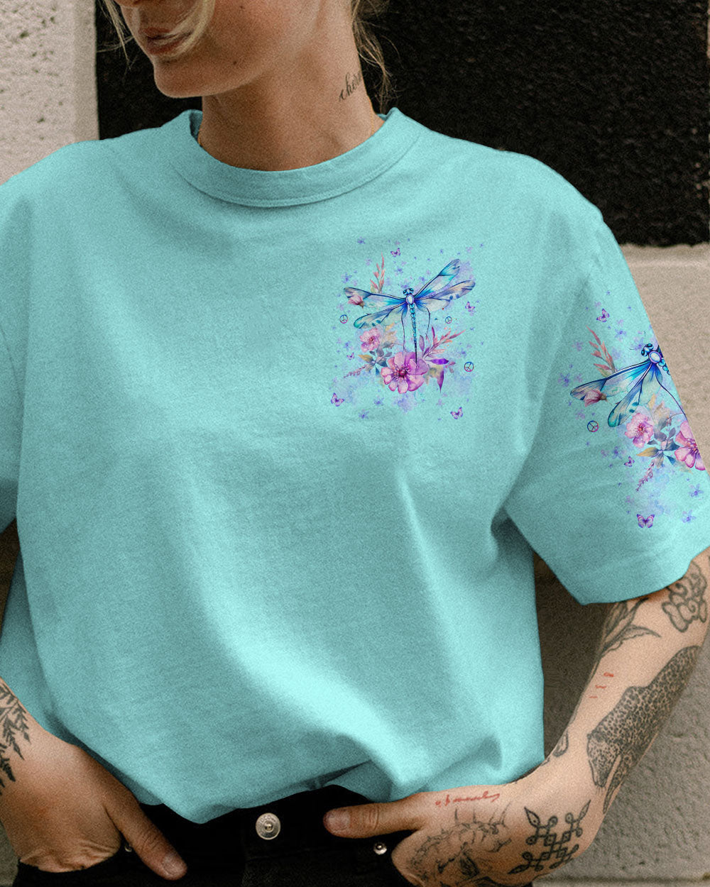 JUST BREATHE DRAGONFLY ALL OVER PRINT - YHLN3110234