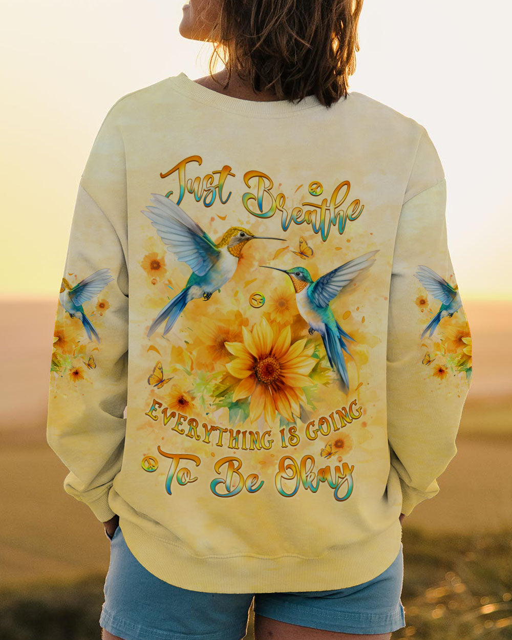 JUST BREATHE DRAGONFLY ALL OVER PRINT - YHLT0201253
