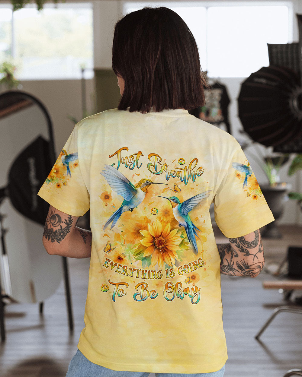 JUST BREATHE DRAGONFLY ALL OVER PRINT - YHLT0201253