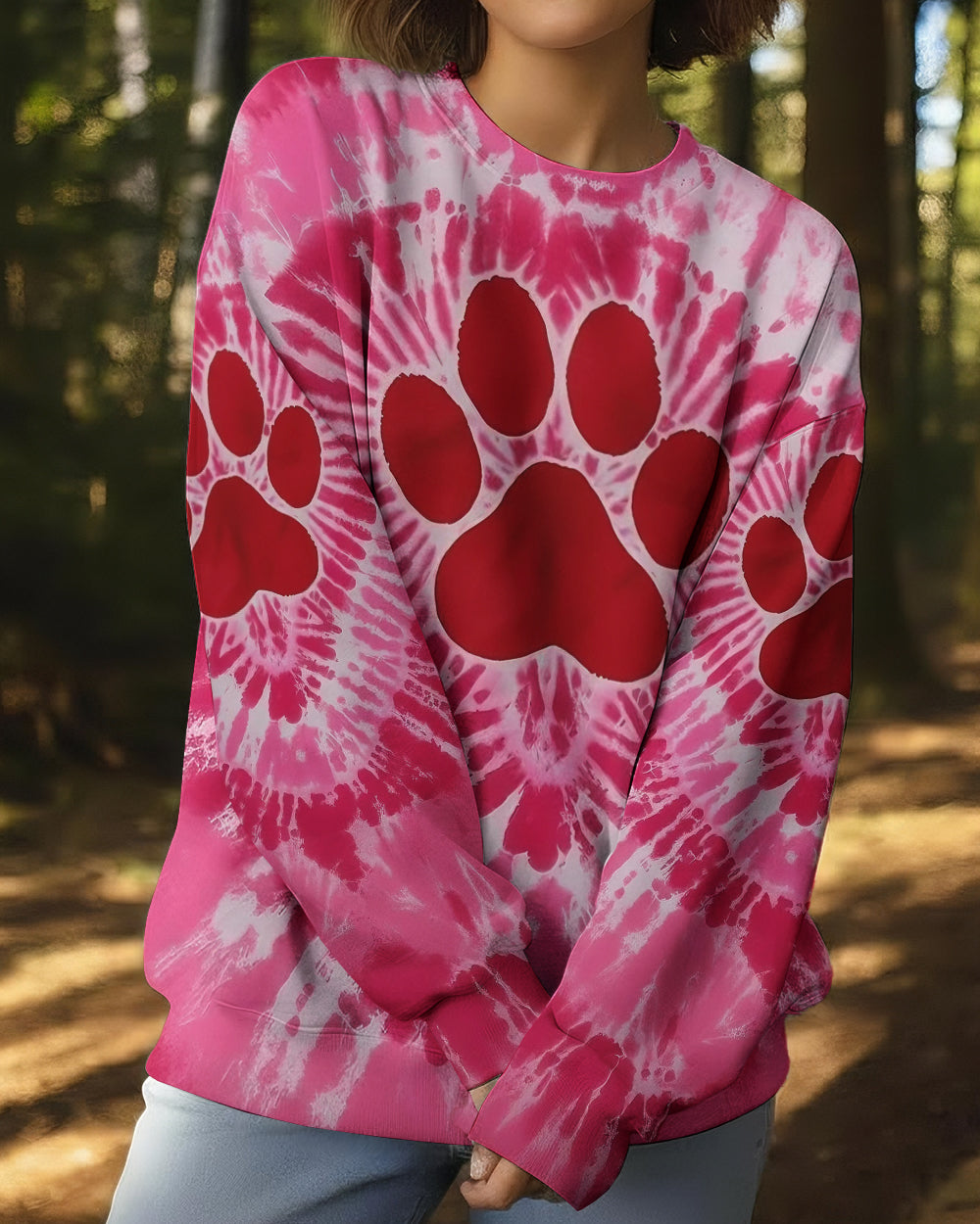 PINK SWIRL PAW ALL OVER PRINT - YHLT0201262