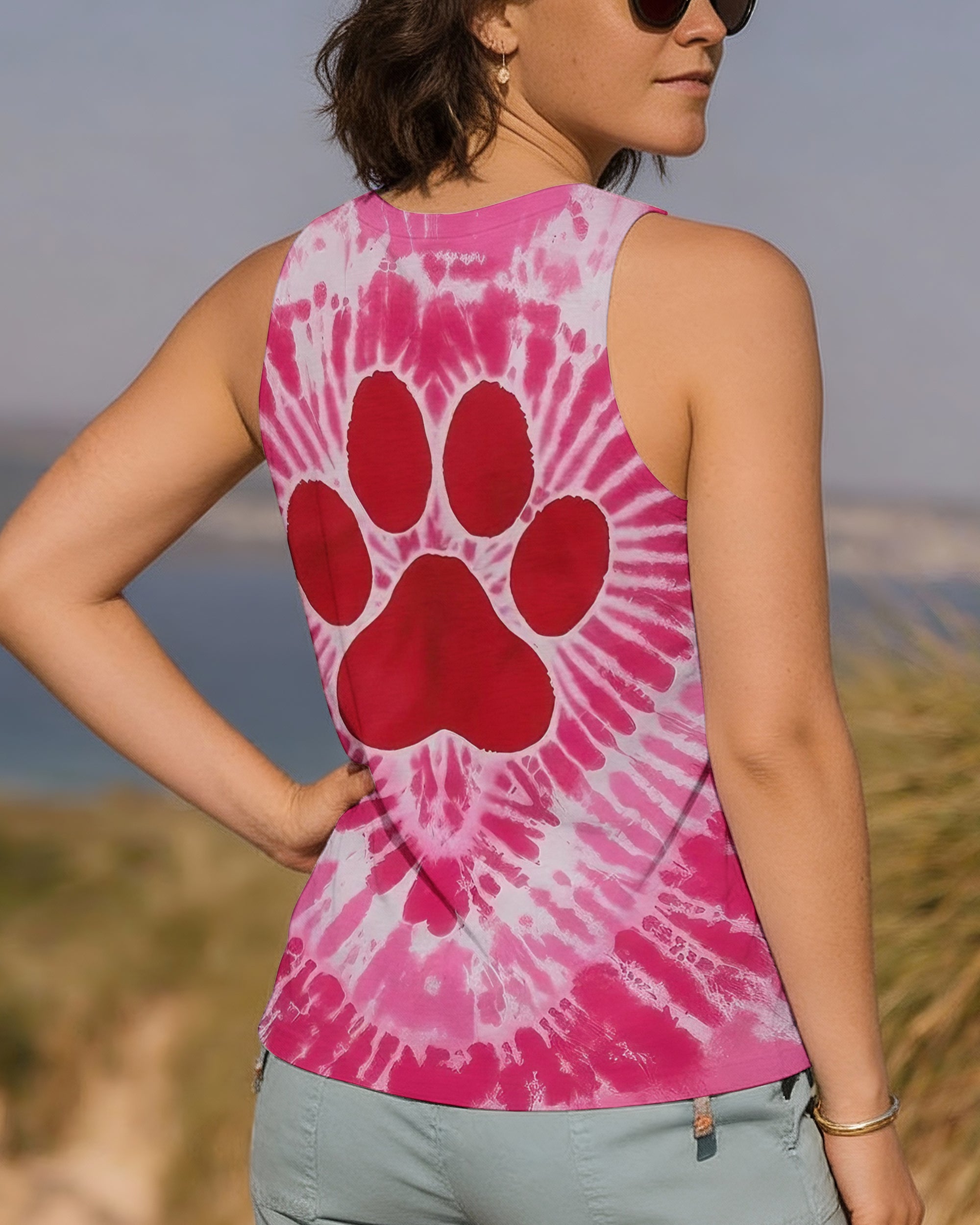 PINK SWIRL PAW ALL OVER PRINT - YHLT0201262