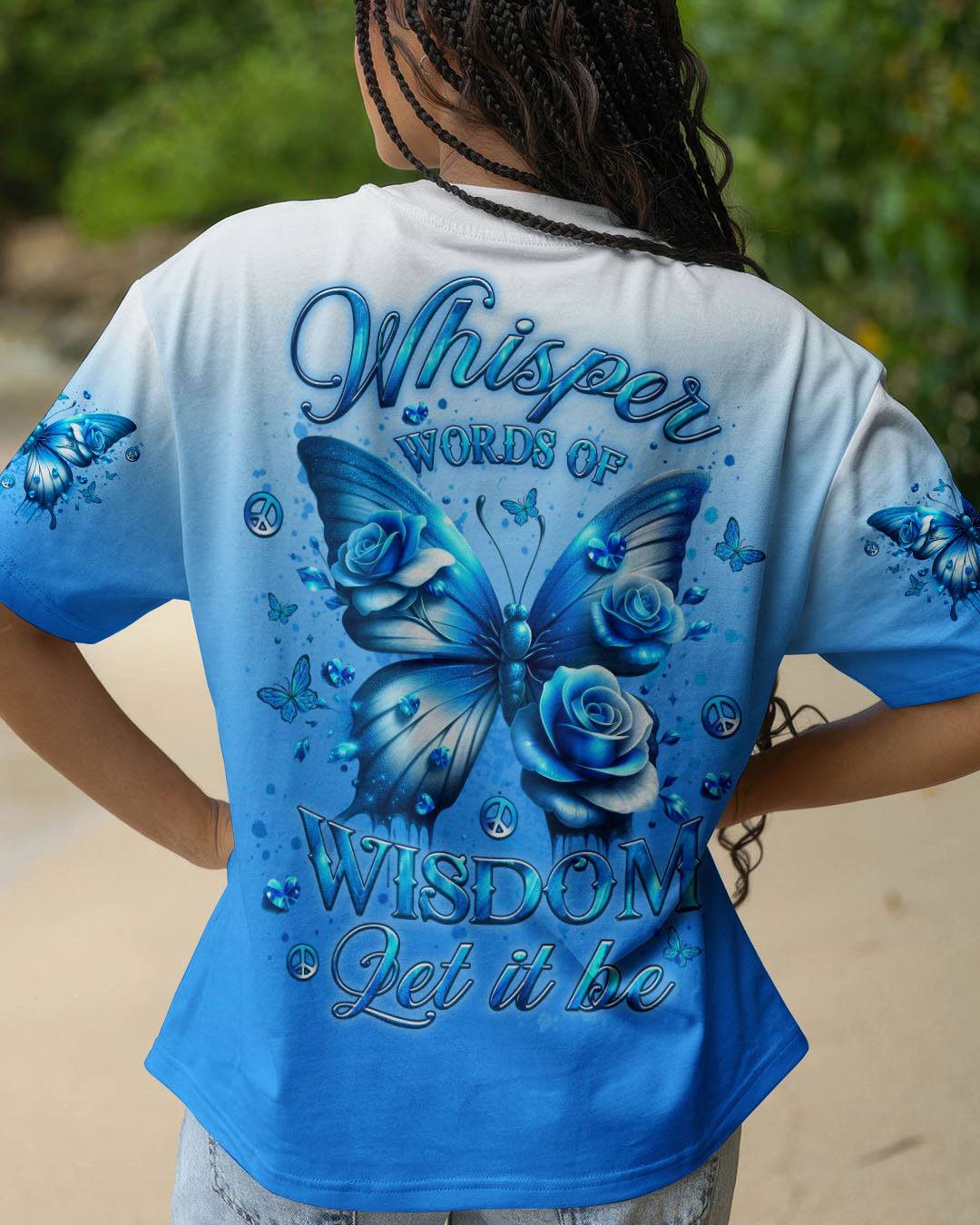 WHISPER WORDS OF WISDOM BUTTERFLY ALL OVER PRINT - YHLT0204253