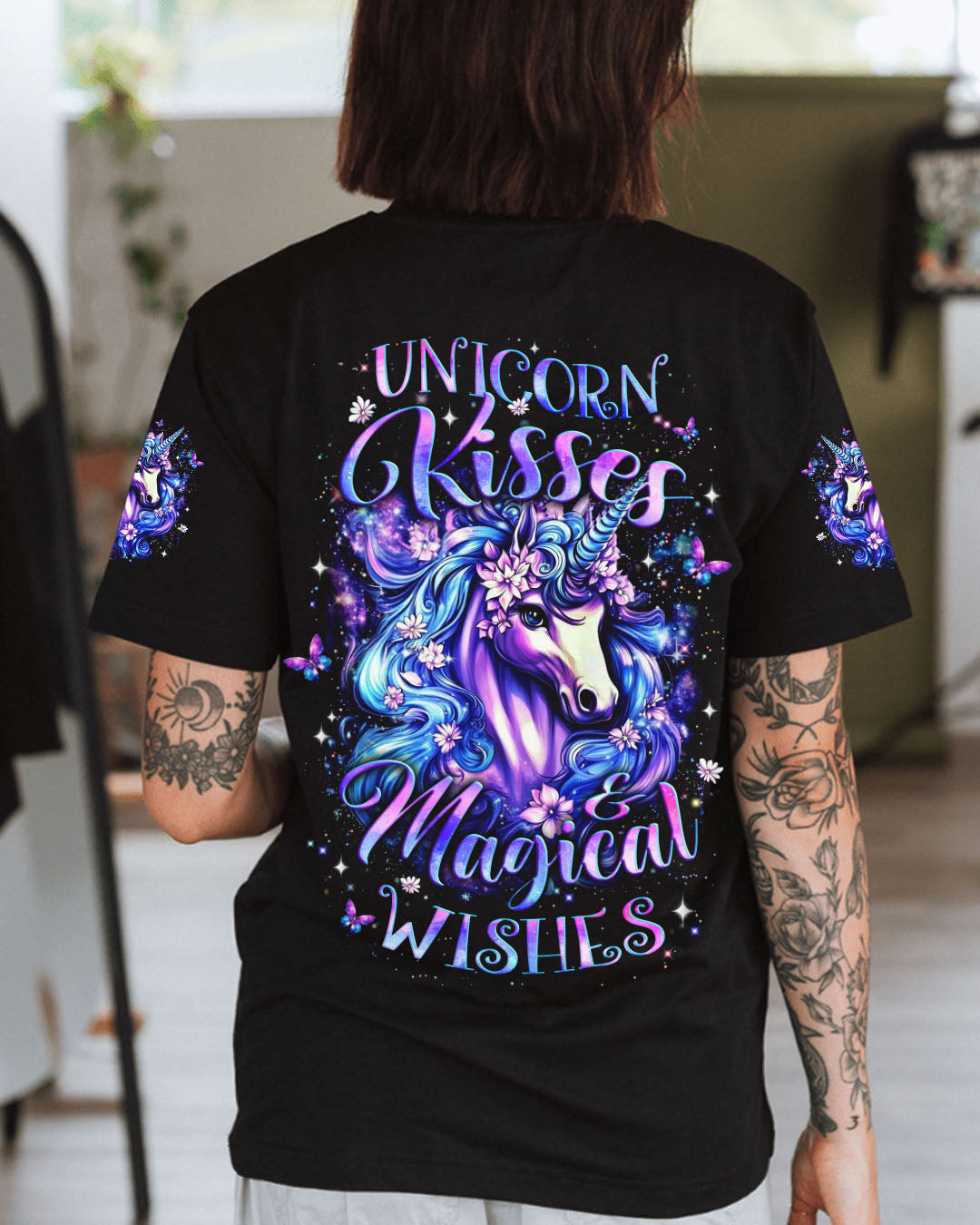 UNICORN KISSES MAGICAL WISHES ALL OVER PRINT - YHLT0212251