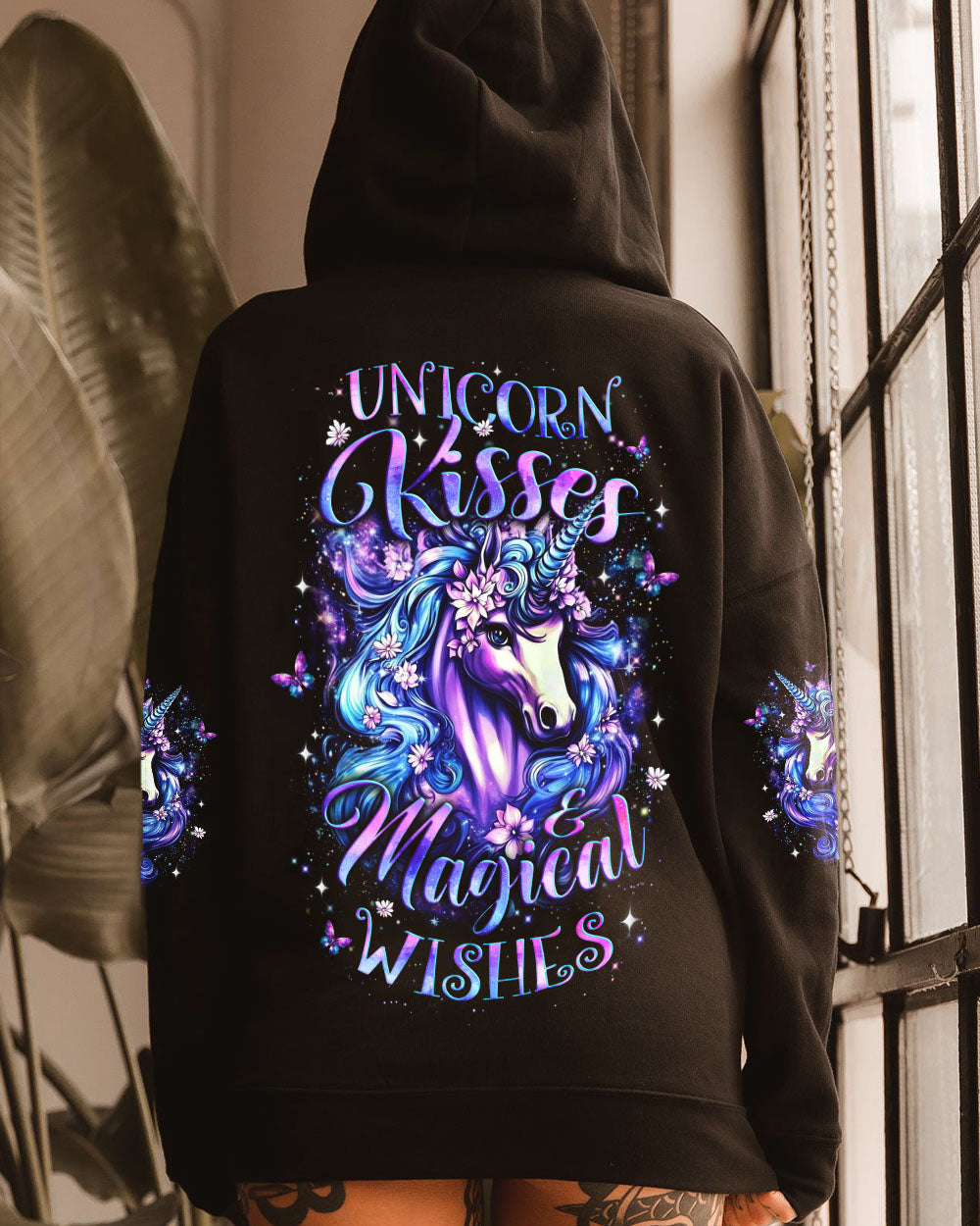 UNICORN KISSES MAGICAL WISHES ALL OVER PRINT - YHLT0212251