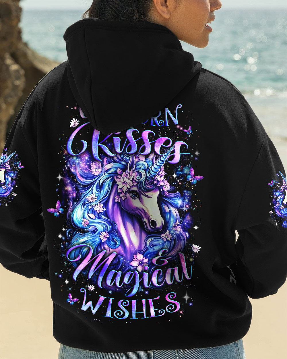 UNICORN KISSES MAGICAL WISHES ALL OVER PRINT - YHLT0212251