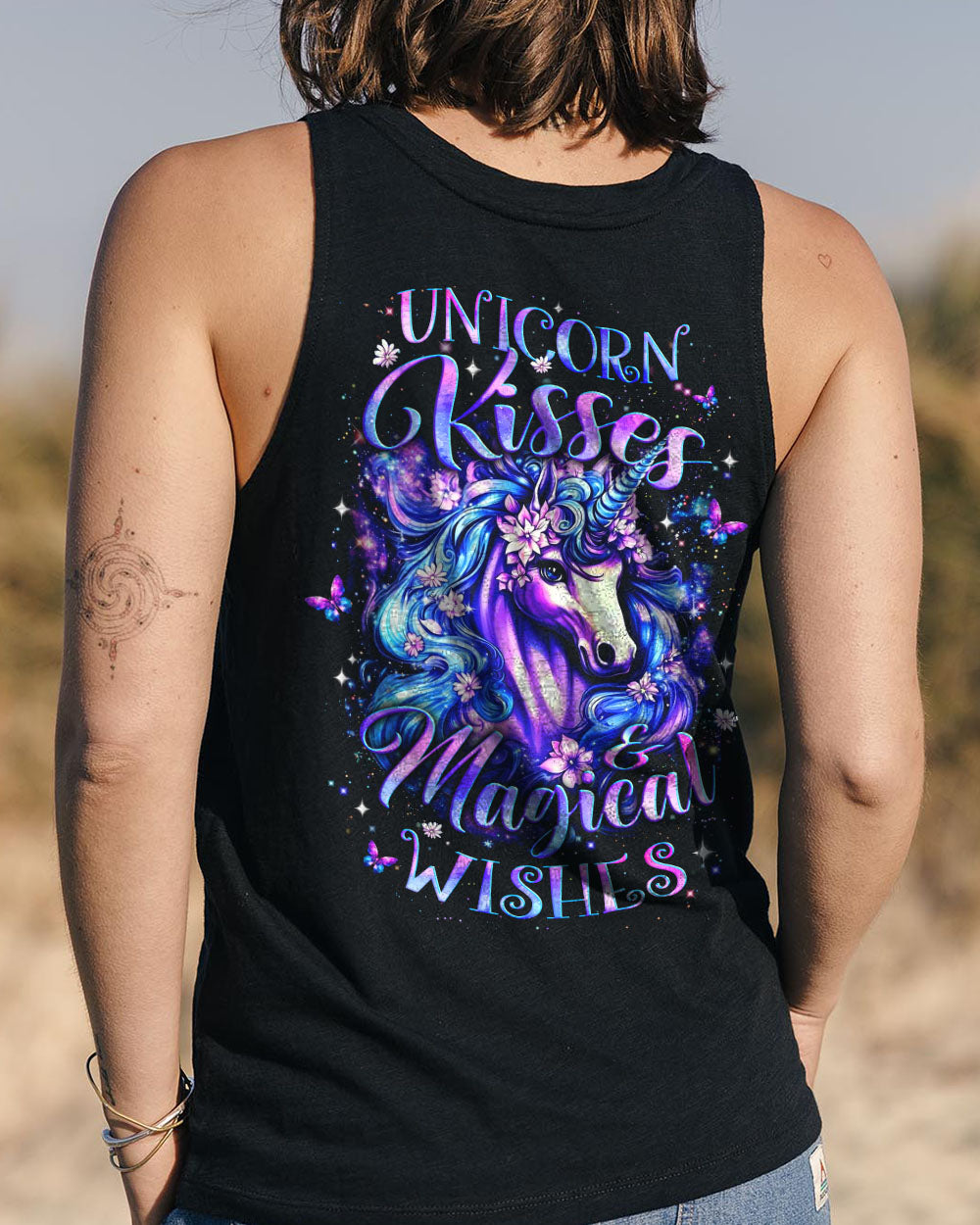 UNICORN KISSES MAGICAL WISHES ALL OVER PRINT - YHLT0212251