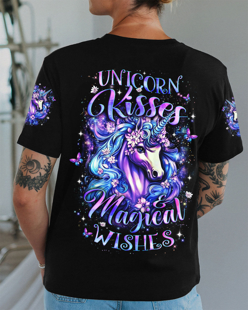 UNICORN KISSES MAGICAL WISHES ALL OVER PRINT - YHLT0212251
