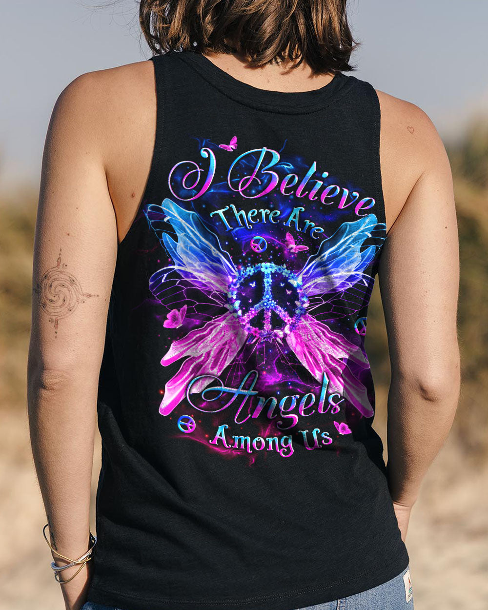 I BELIEVE THERE ARE ANGELS AMONG US WINGS ALL OVER PRINT - YHLT0301253