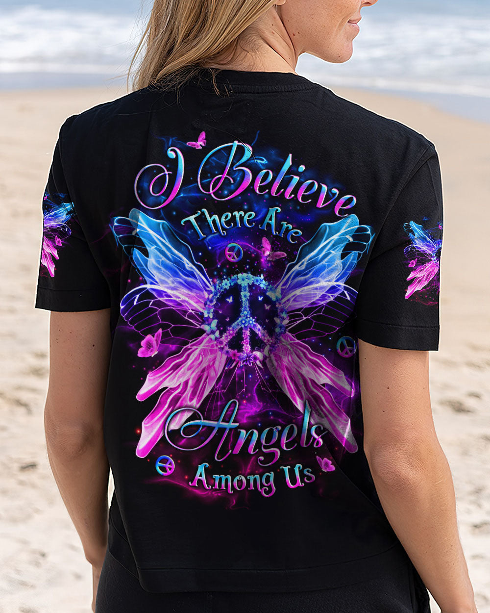 I BELIEVE THERE ARE ANGELS AMONG US WINGS ALL OVER PRINT - YHLT0301253