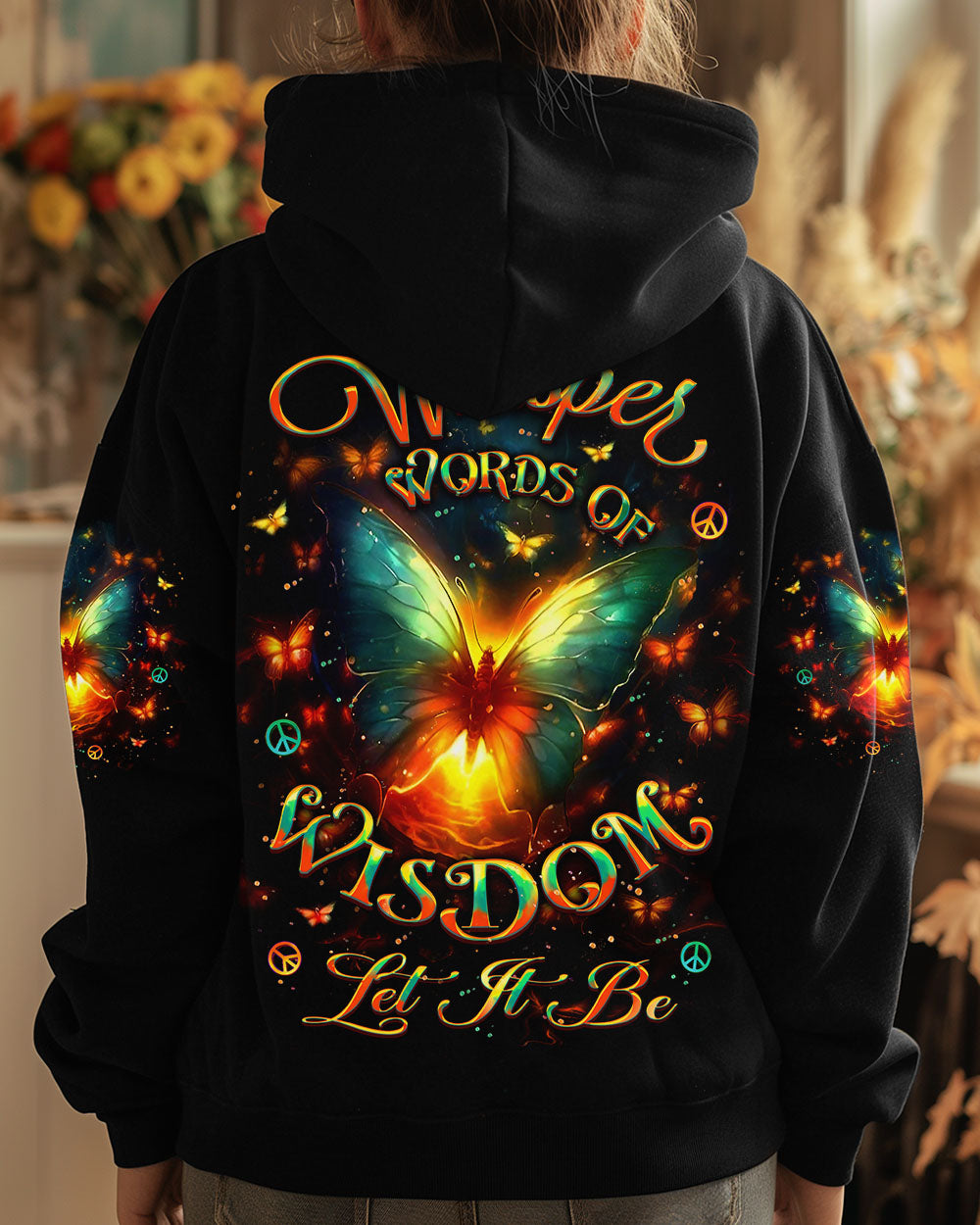 WHISPER WORDS OF WISDOM LET IT BE BUTTERFLY ALL OVER PRINT - YHLT0304252