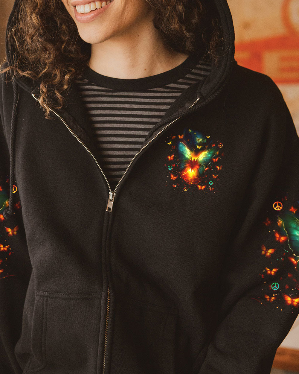 WHISPER WORDS OF WISDOM LET IT BE BUTTERFLY ALL OVER PRINT - YHLT0304252