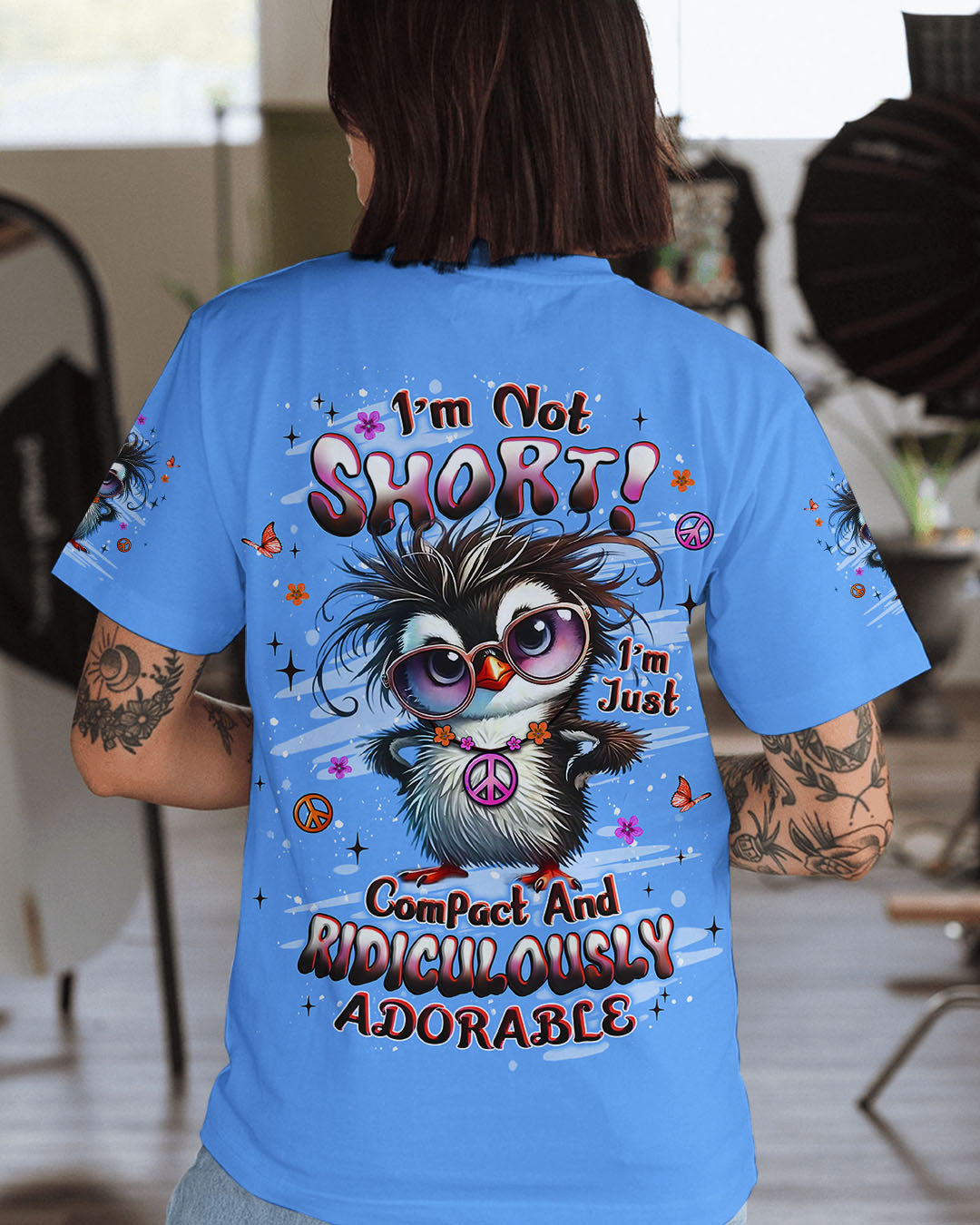 I'M NOT SHORT DUCK HIPPIE ALL OVER PRINT - YHLT0309251