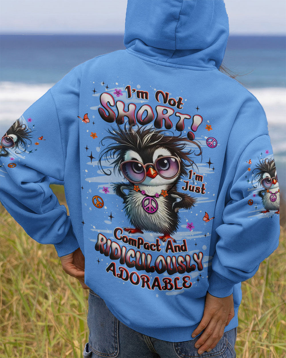 I'M NOT SHORT DUCK HIPPIE ALL OVER PRINT - YHLT0309251