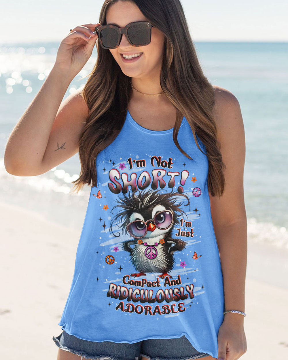 I'M NOT SHORT DUCK HIPPIE ALL OVER PRINT - YHLT0309251
