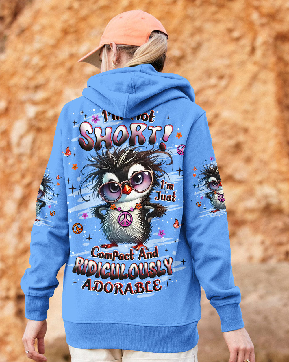I'M NOT SHORT DUCK HIPPIE ALL OVER PRINT - YHLT0309251