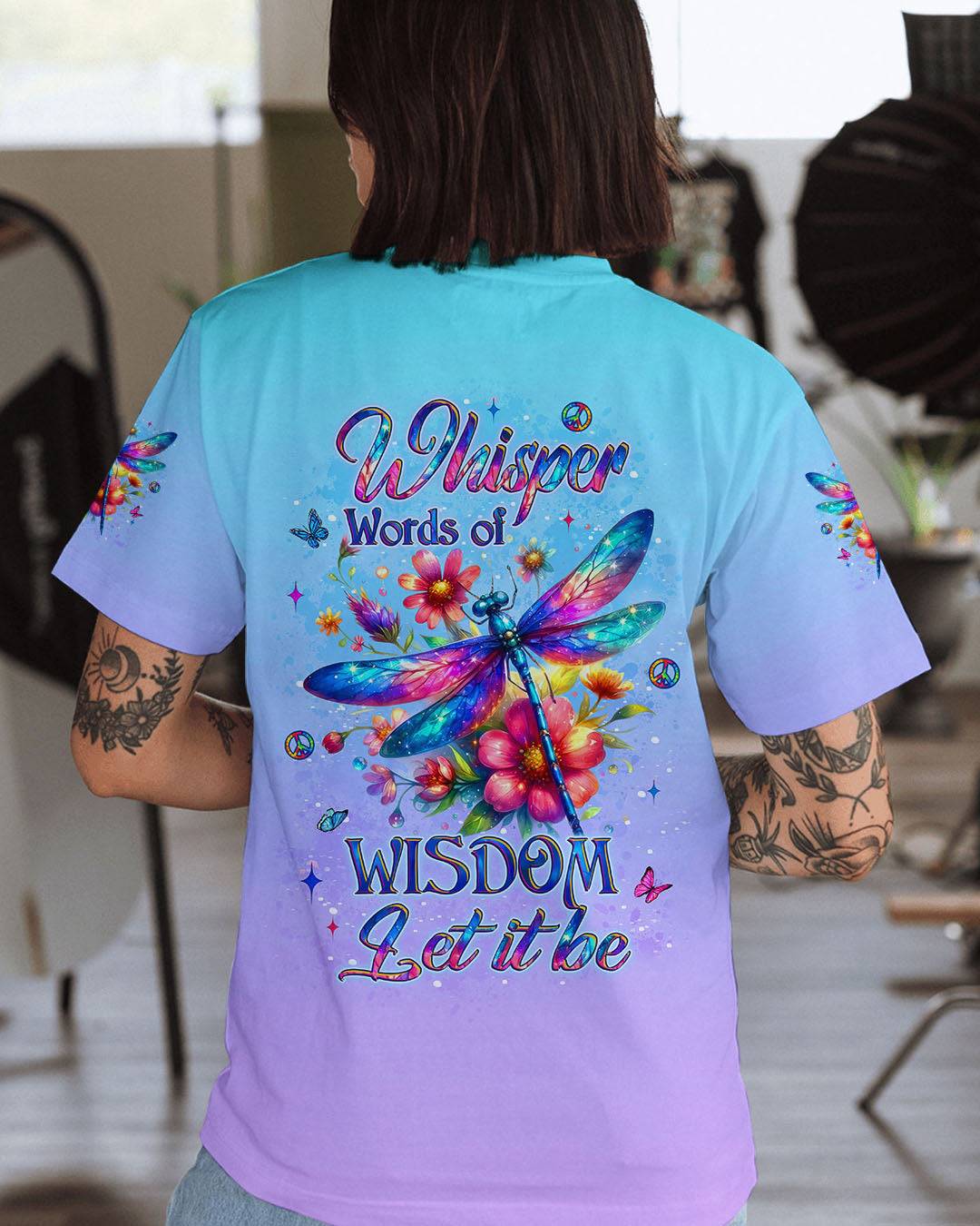 WHISPER WORDS OF WISDOM DRAGONFLY ALL OVER PRINT - YHLT0312253
