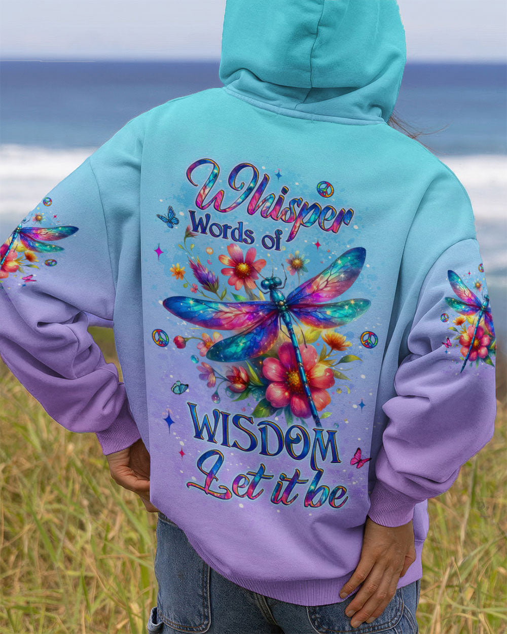 WHISPER WORDS OF WISDOM DRAGONFLY ALL OVER PRINT - YHLT0312253
