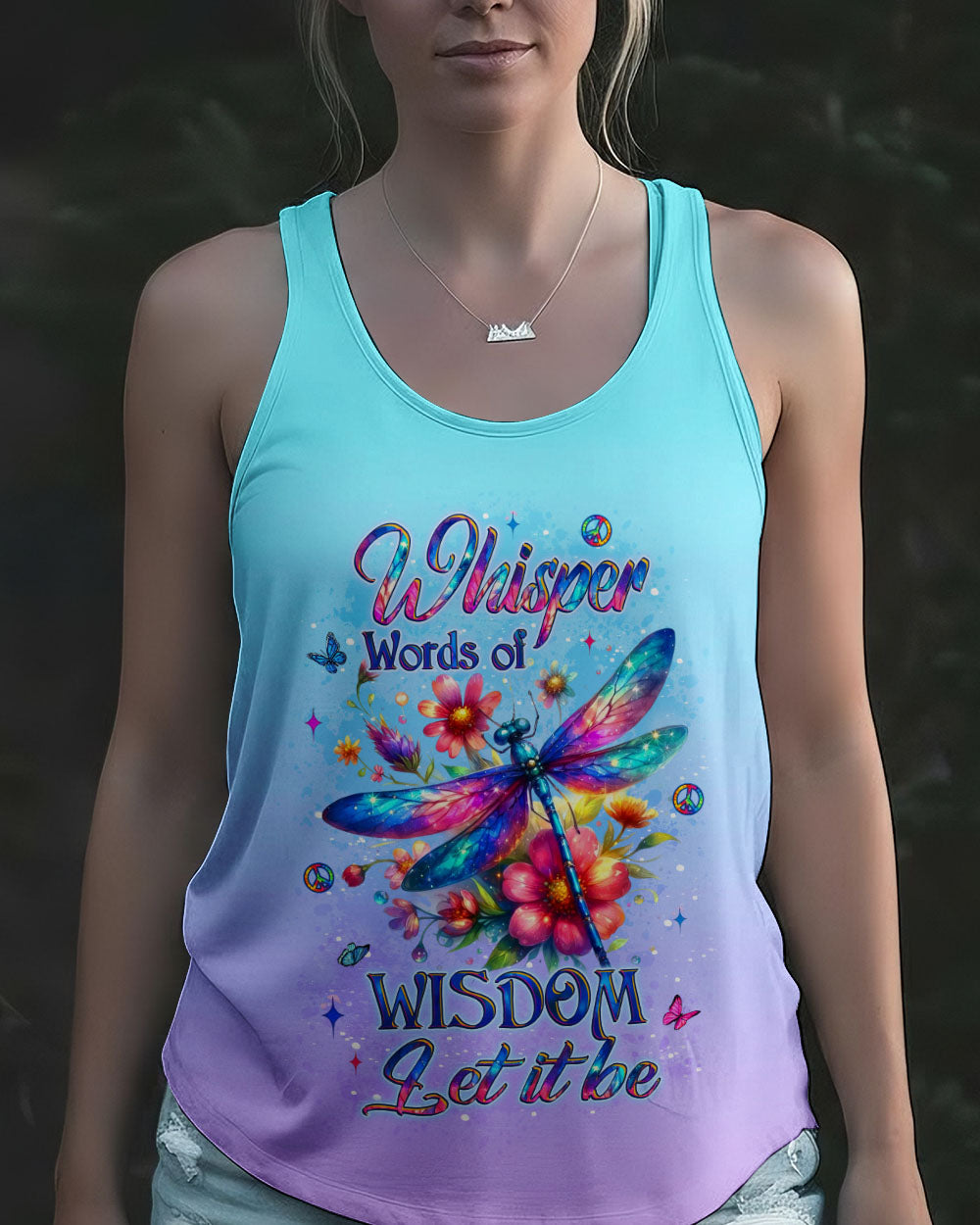 WHISPER WORDS OF WISDOM DRAGONFLY ALL OVER PRINT - YHLT0312253