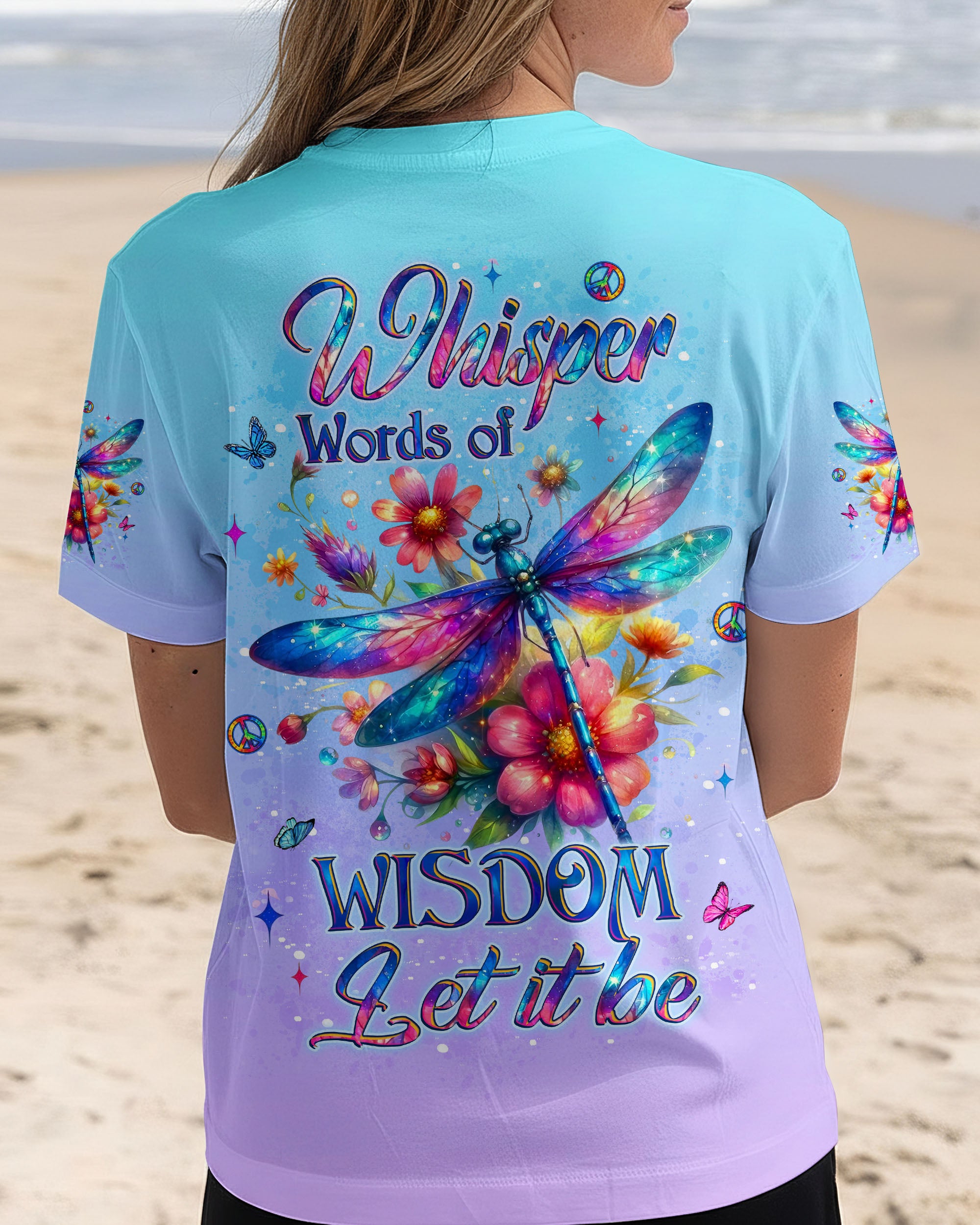 WHISPER WORDS OF WISDOM DRAGONFLY ALL OVER PRINT - YHLT0312253