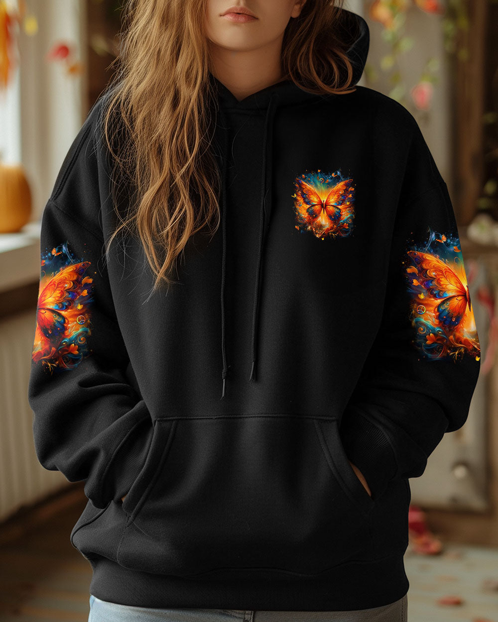 FLY HIGH BE FREE BE YOU BUTTERFLY ALL OVER PRINT - YHLT0403253