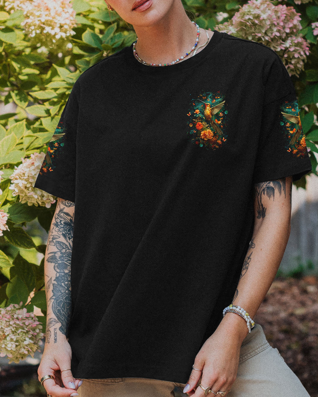 JUST BREATHE HUMMINGBIRD ALL OVER PRINT - YHLT0404251