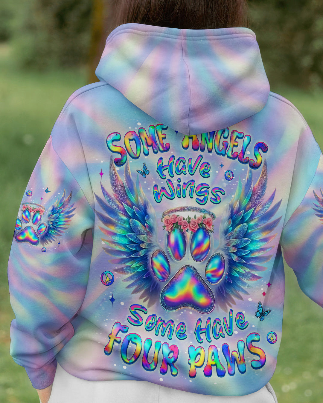 SOME ANGELS HAVE WINGS SOME HAVE FOUR PAWS ALL OVER PRINT - YHLT0501261