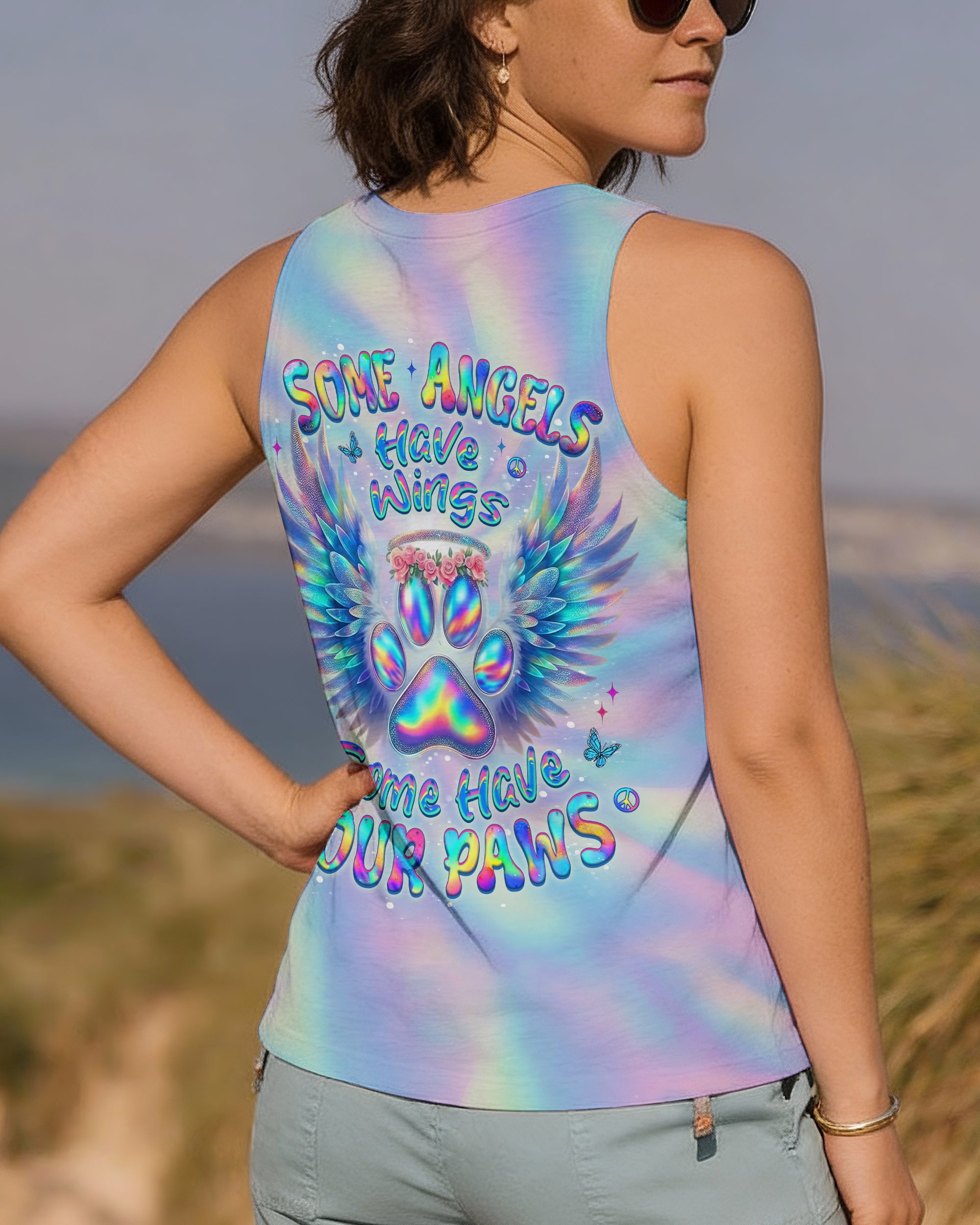 SOME ANGELS HAVE WINGS SOME HAVE FOUR PAWS ALL OVER PRINT - YHLT0501261