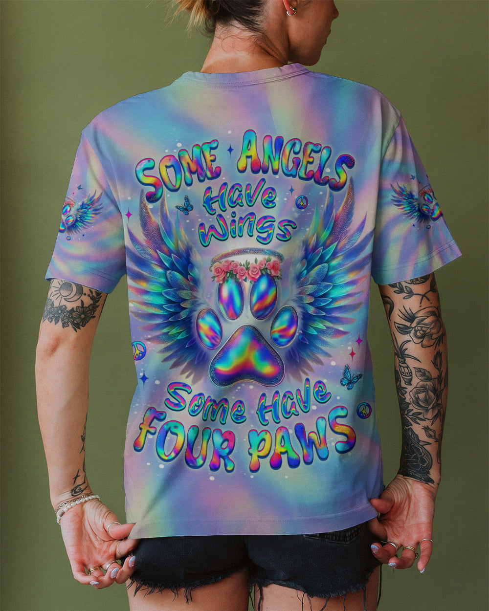 SOME ANGELS HAVE WINGS SOME HAVE FOUR PAWS ALL OVER PRINT - YHLT0501261