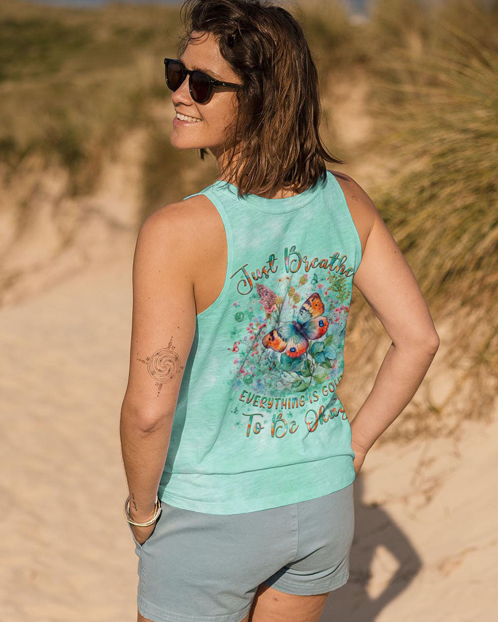 JUST BREATHE BUTTERFLY ALL OVER PRINT - YHLT0504241
