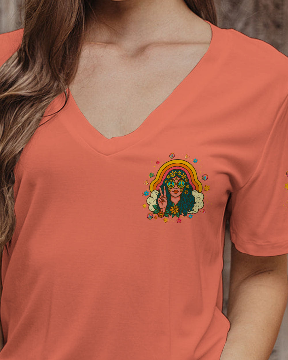 IN A WORLD FULL OF PRINCESSES BE A HIPPIE ALL OVER PRINT - YHLT0506252