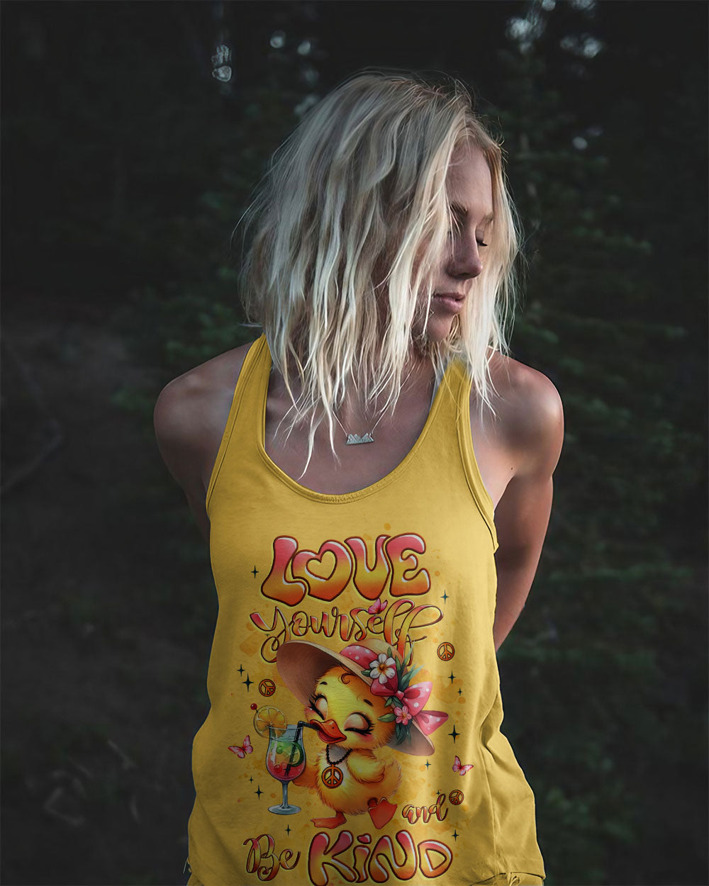 LOVE YOURSELF AND BE KIND DUCK ALL OVER PRINT - YHLT0509252