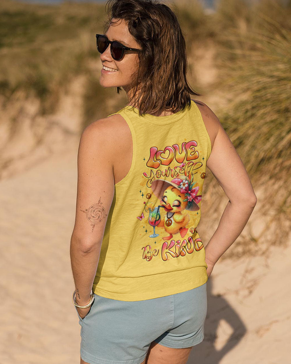 LOVE YOURSELF AND BE KIND DUCK ALL OVER PRINT - YHLT0509252
