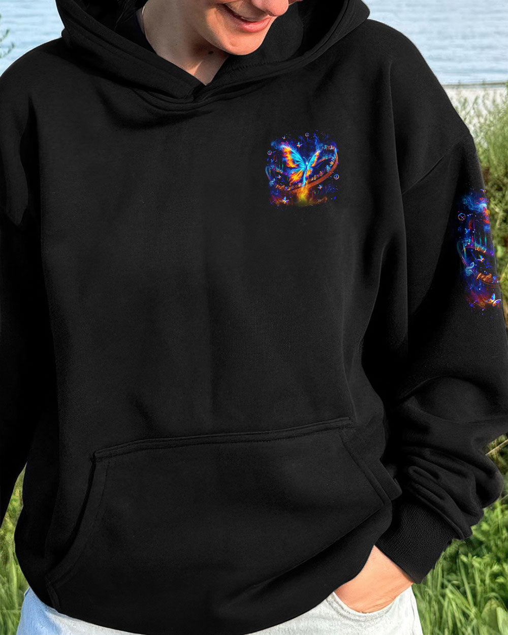 WHISPER WORDS OF WISDOM LET IT BE BUTTERFLY ALL OVER PRINT - YHLT0512251