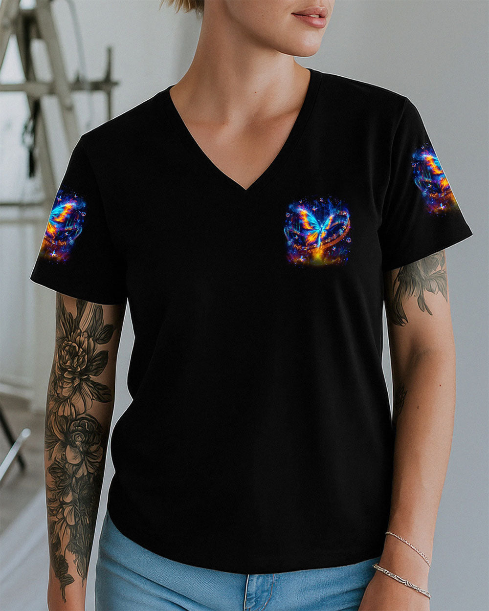 WHISPER WORDS OF WISDOM LET IT BE BUTTERFLY ALL OVER PRINT - YHLT0512251
