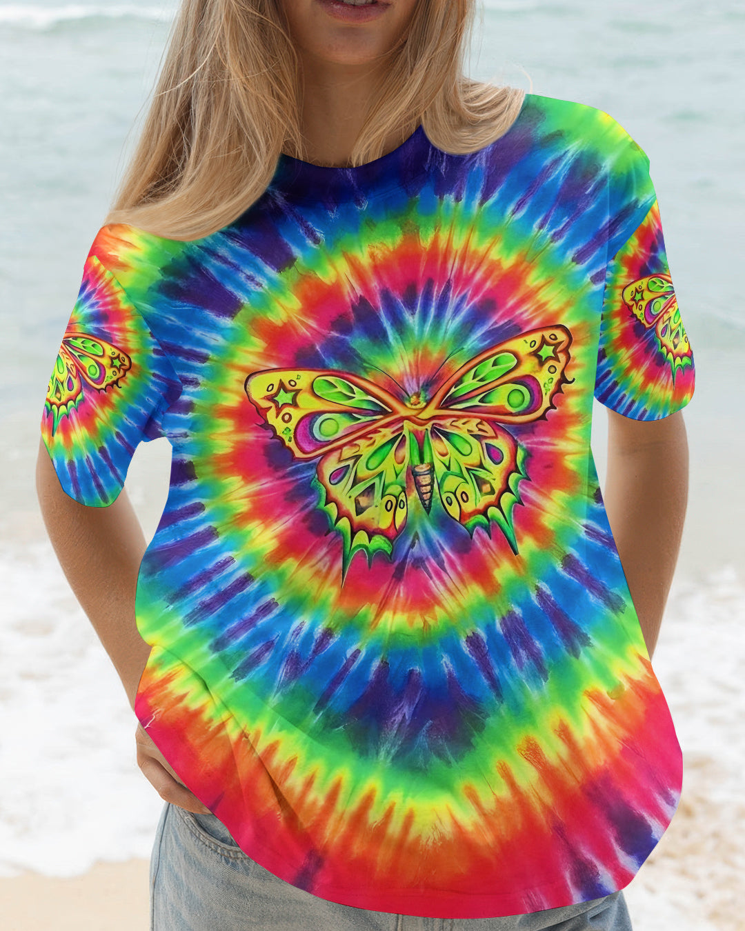 RAINBOW SWIRL BUTTERFLY ALL OVER PRINT - YHLT0601262