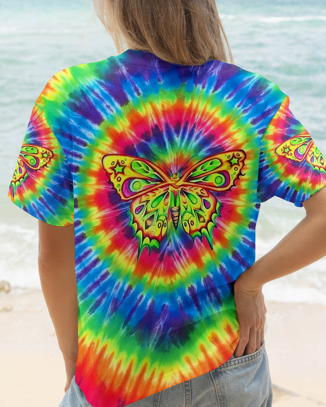 RAINBOW SWIRL BUTTERFLY ALL OVER PRINT - YHLT0601262
