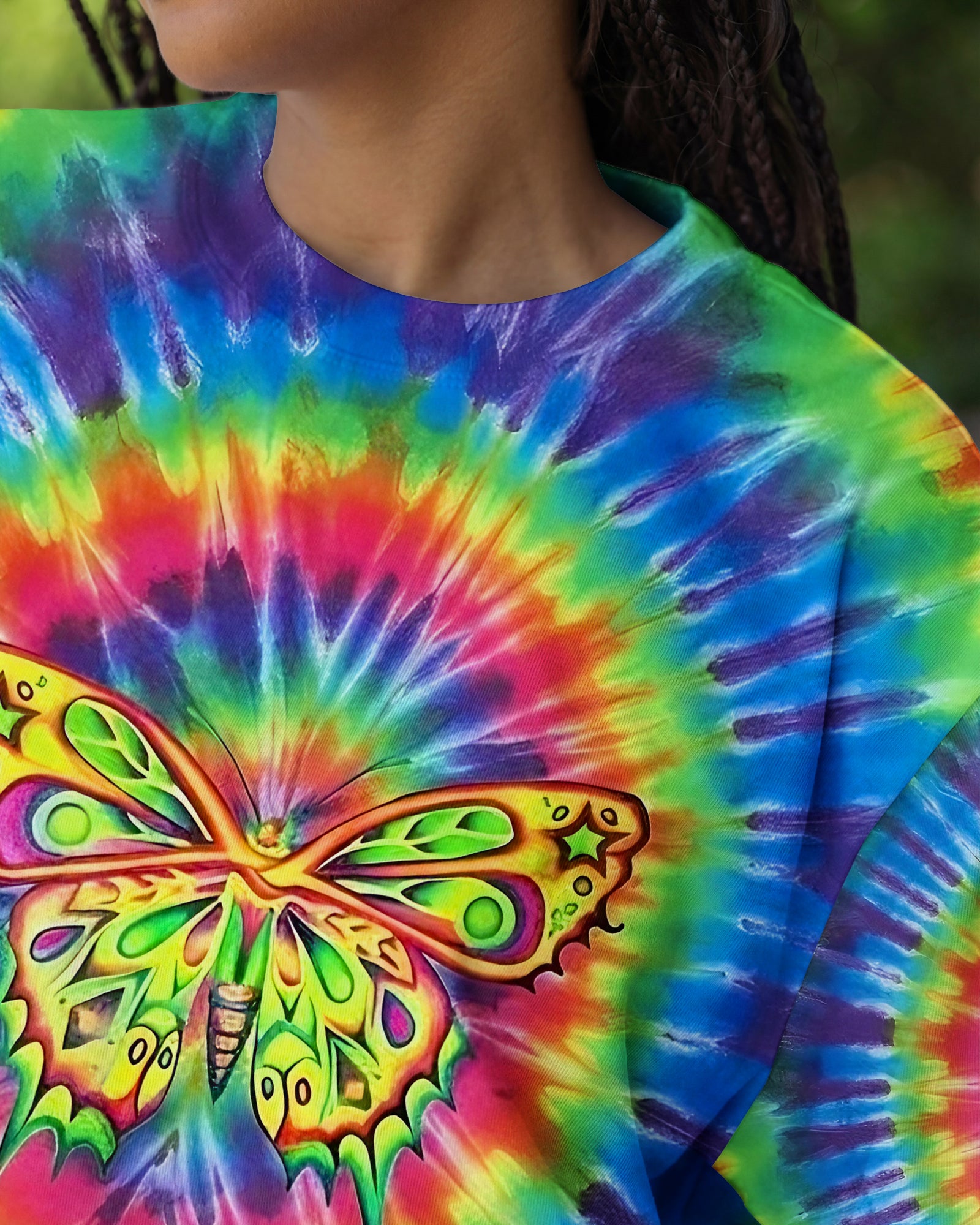 RAINBOW SWIRL BUTTERFLY ALL OVER PRINT - YHLT0601262
