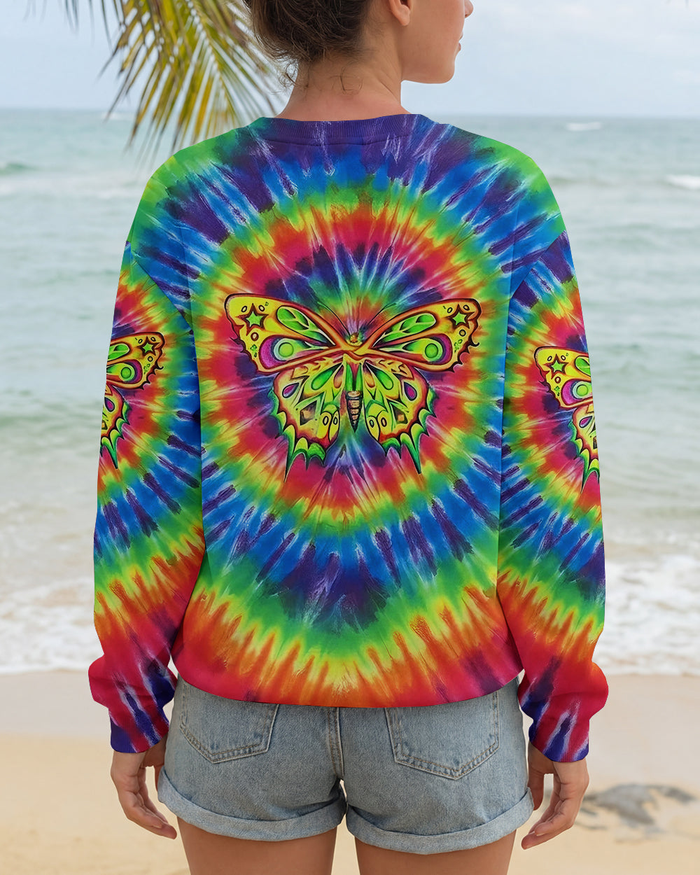 RAINBOW SWIRL BUTTERFLY ALL OVER PRINT - YHLT0601262