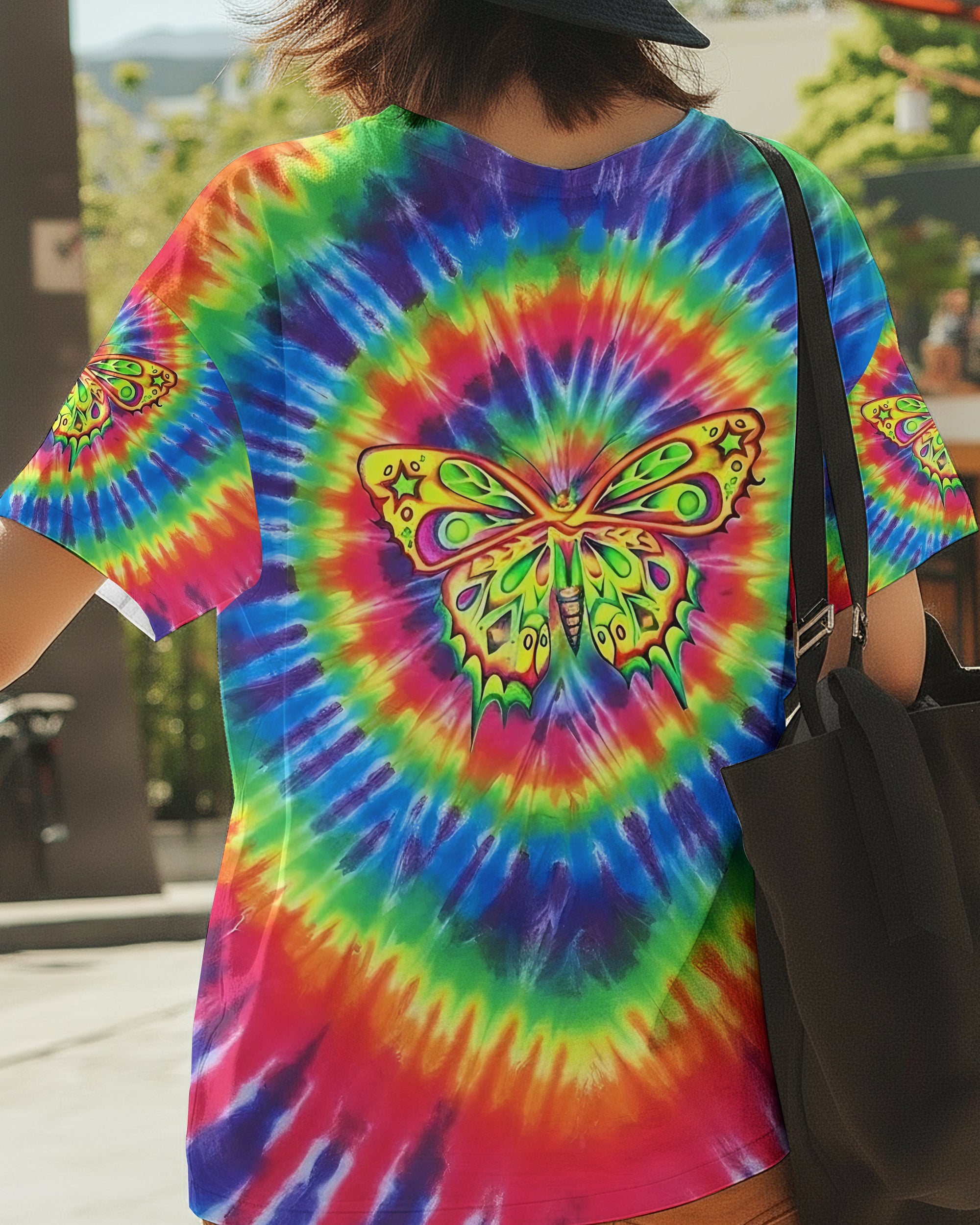 RAINBOW SWIRL BUTTERFLY ALL OVER PRINT - YHLT0601262