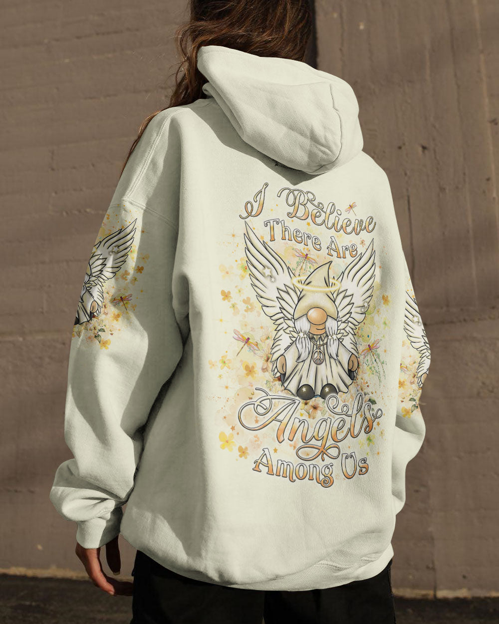 I BELIEVE THERE ARE ANGELS AMONG US GNOME ALL OVER PRINT - YHLT0602241