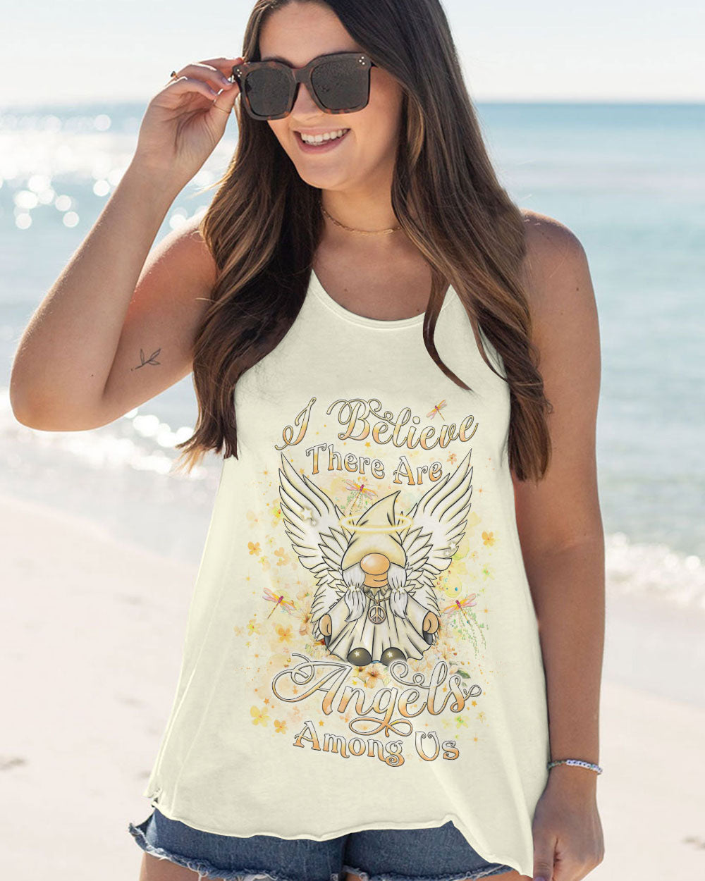 I BELIEVE THERE ARE ANGELS AMONG US GNOME ALL OVER PRINT - YHLT0602241