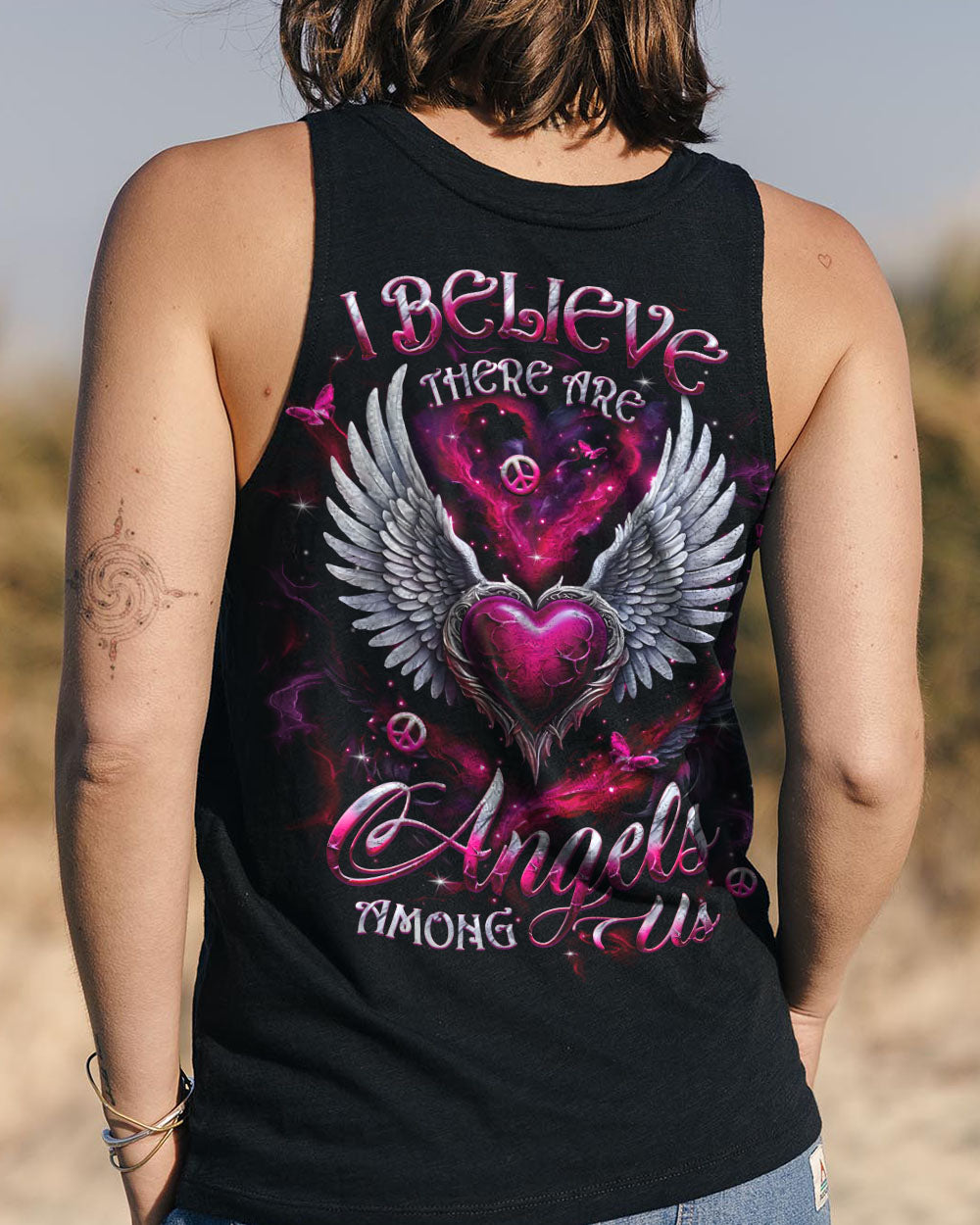 I BELIEVE THERE ARE ANGELS AMONG US WINGS ALL OVER PRINT - YHLT0603251
