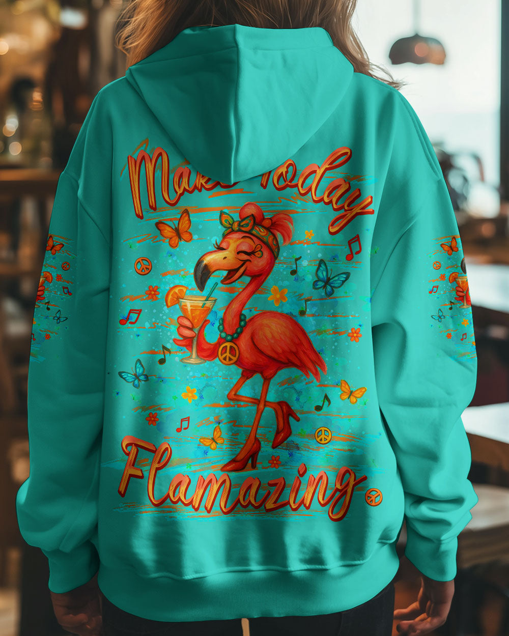 MAKE TODAY FLAMAZING FLAMINGO ALL OVER PRINT - YHLT0605252